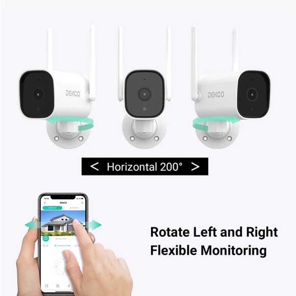 Decko AC power Security Cameras Outdoor (2 pack) - Picture 2 of 7